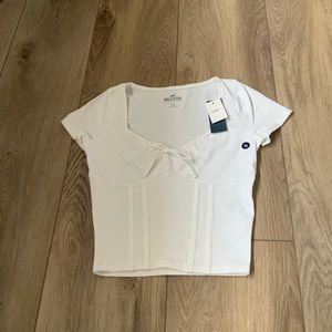 White Bow Tee
